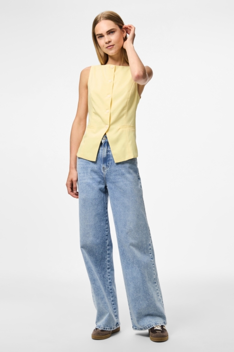 Pieces pcjoline sl boatneck waistcoat wvn
